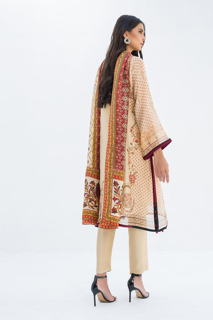 Shirt & Dupatta-Cotton Net