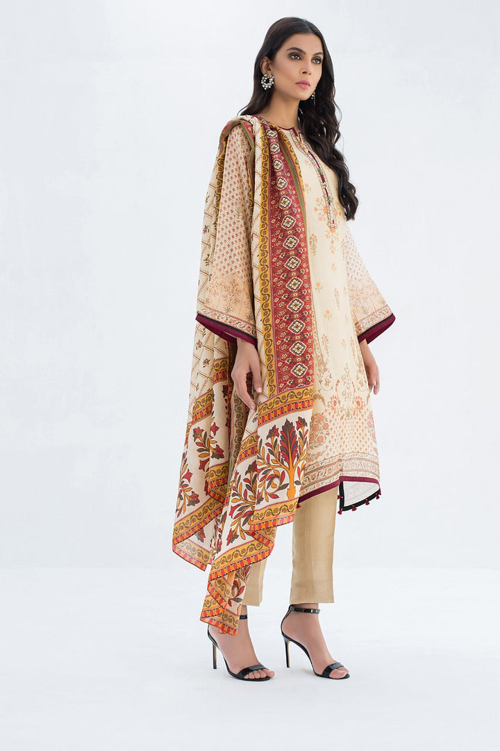 Shirt & Dupatta-Cotton Net