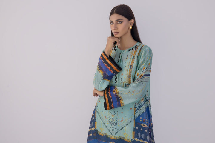 Shirt & Dupatta-Cotton Net