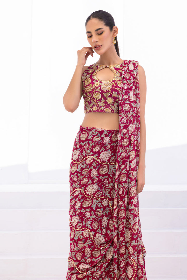 Choli, Dupatta & Lehnga-Georgette