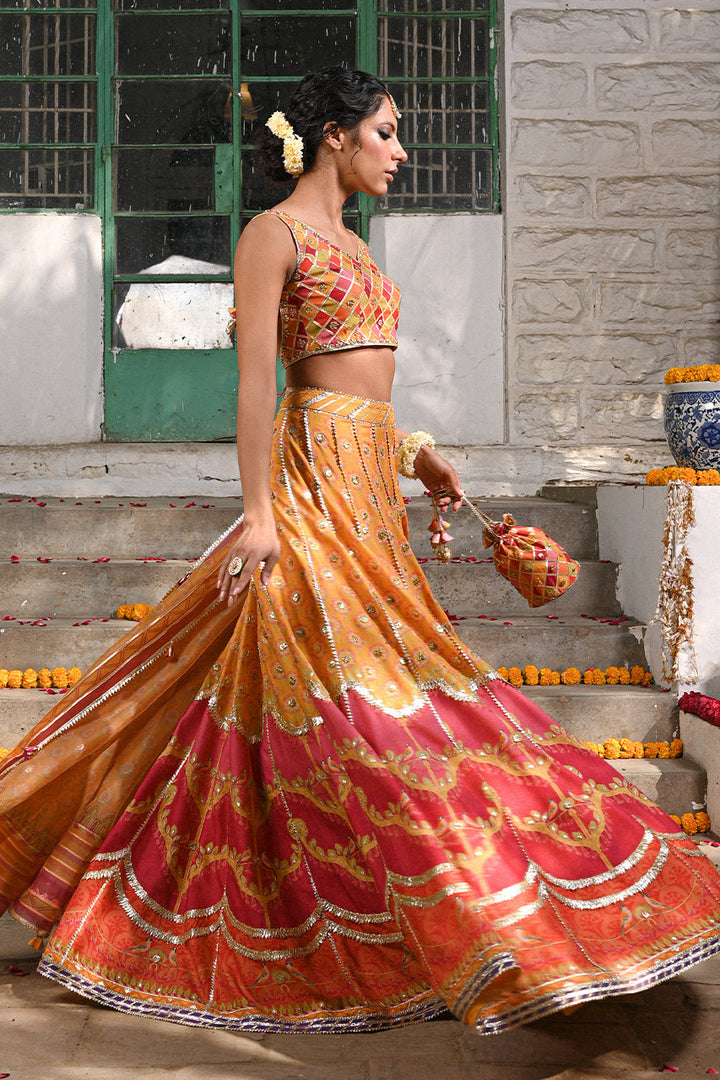 Choli-Khaddi Silk