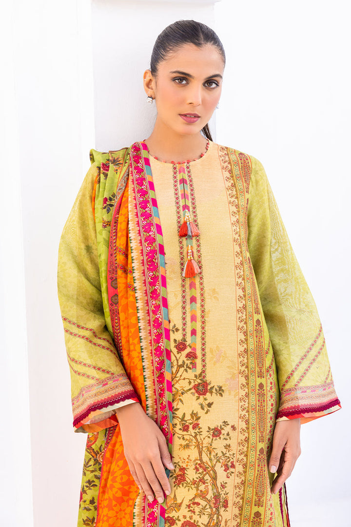 Shirt & Dupatta-Cotton Net