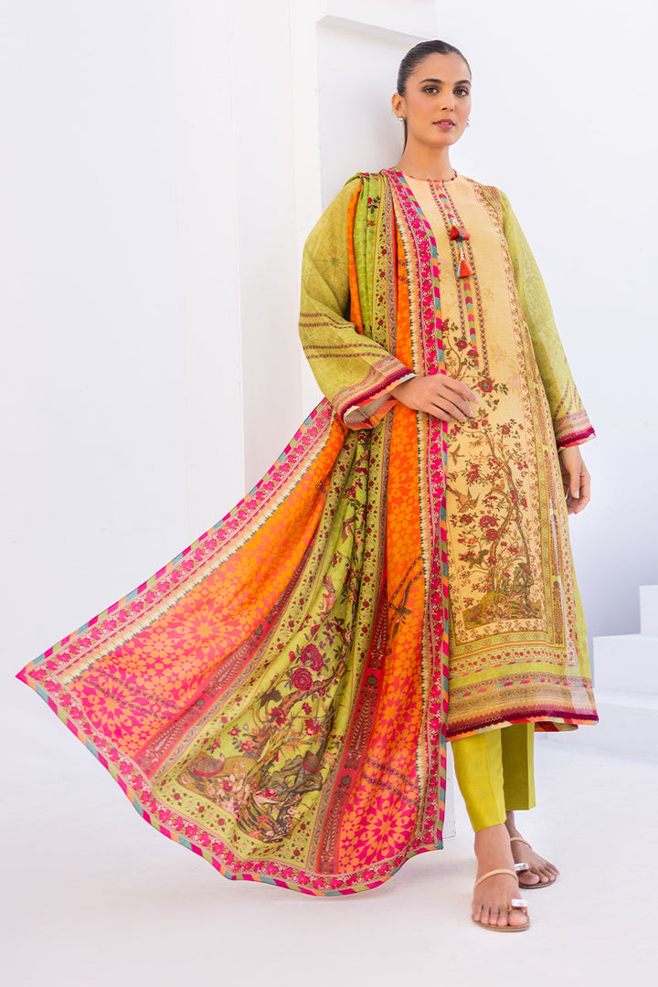 Shirt & Dupatta-Cotton Net