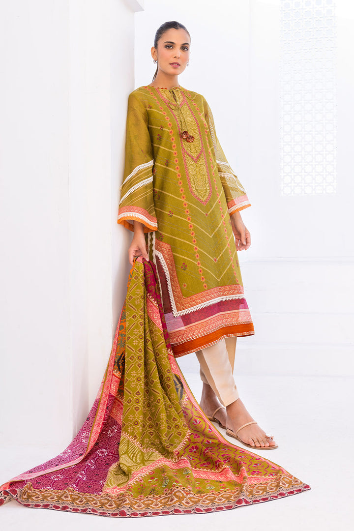 Shirt & Dupatta-Cotton Net