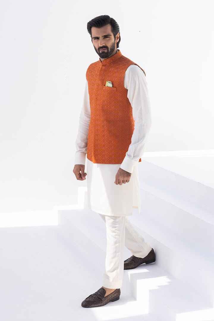 Waistcoat-Raw Silk