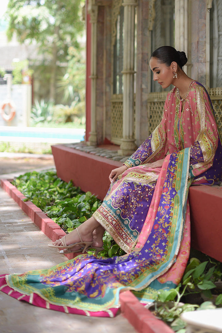 Kurta & Dupatta-Khaddi Silk