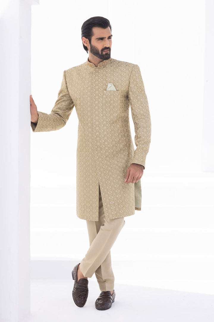 Sherwani & Trouser-Raw Silk